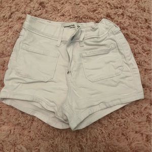 High Rise Mom Short- White Abercrombie Kids Girl Shorts